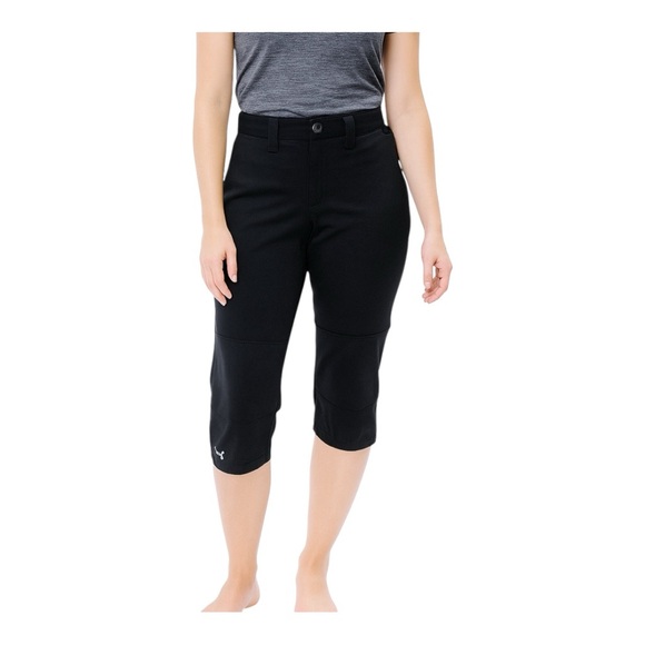 UNDER ARMOUR Womens Size Medium Black Baseball Softball Training Cropped Pants - Picture 1 of 8